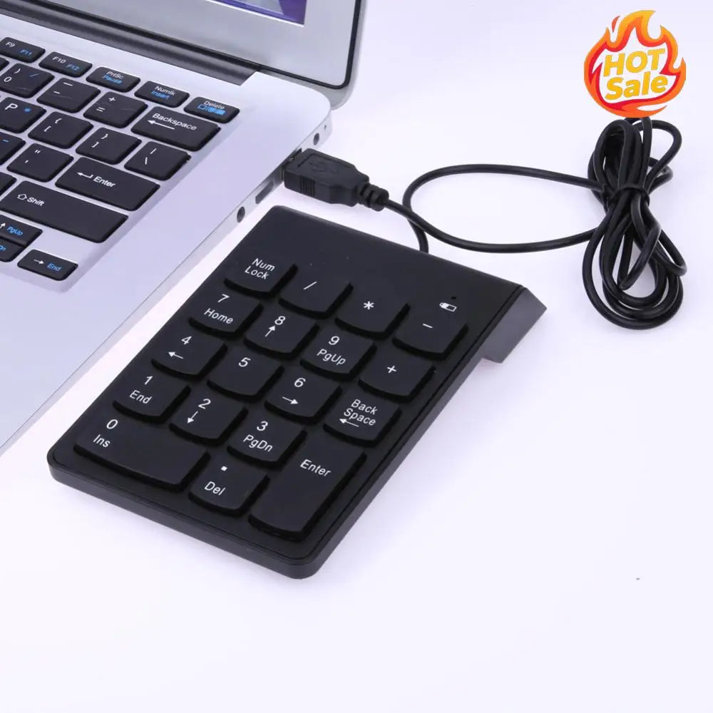 New USB Mini 18-keys Num Pad Numeric Number Keypad Keyboard for Laptop Note Zpaxo