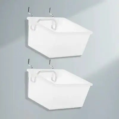 2Sets Thick Clear Pegboard Bins Strong Hooks Standard Easy Install