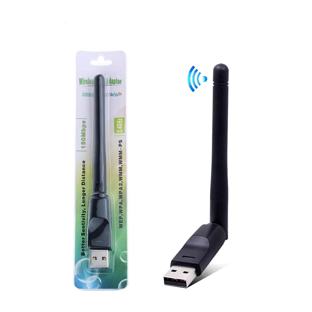 Mini USB Wireless Network Card Portable PC Laptop Wi-Fi Upgrade For Home Office Network Office Internet Connection Gear Supplies Zpaxo