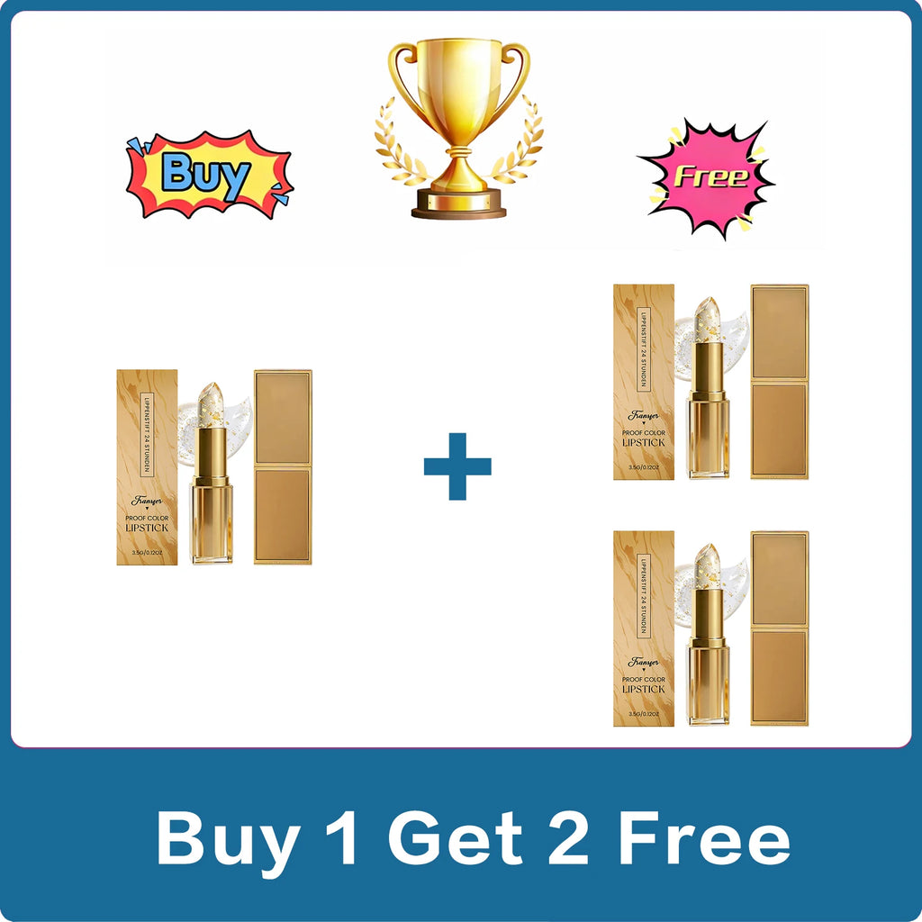 Gold Foil Color Changing Lip Balm Hydrating Moisturizer Light Texture Natural Lip Gloss Exfoliate Prevent Dry Crack Plump Lip Zpaxo Buy 1 Get 2 Free