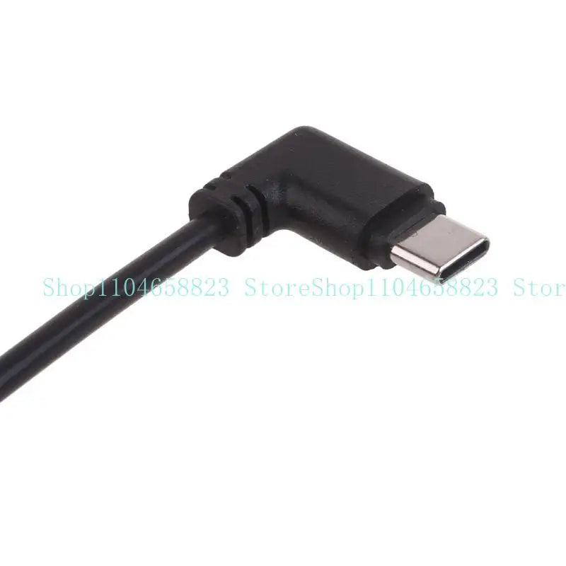 Micro USB to USB C Adapter Cable 90 Degree Bend Converter Wire Line Support Charging for Tablets Phones Game Console Zpaxo