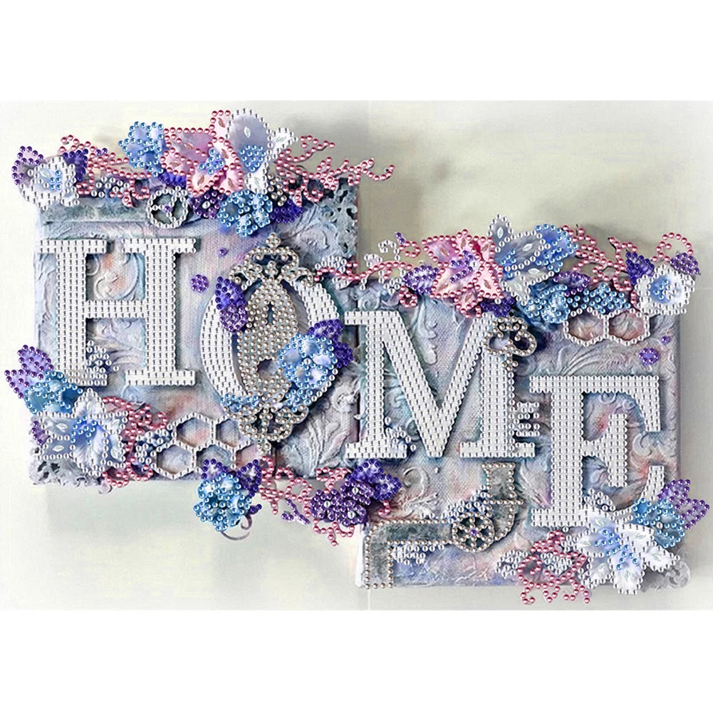 HOME 5D DIY Diamond Painting Rhinestone Embroidery Special-shaped Partial Drill Wall Decoration Painting Diamond Zpaxo KA509