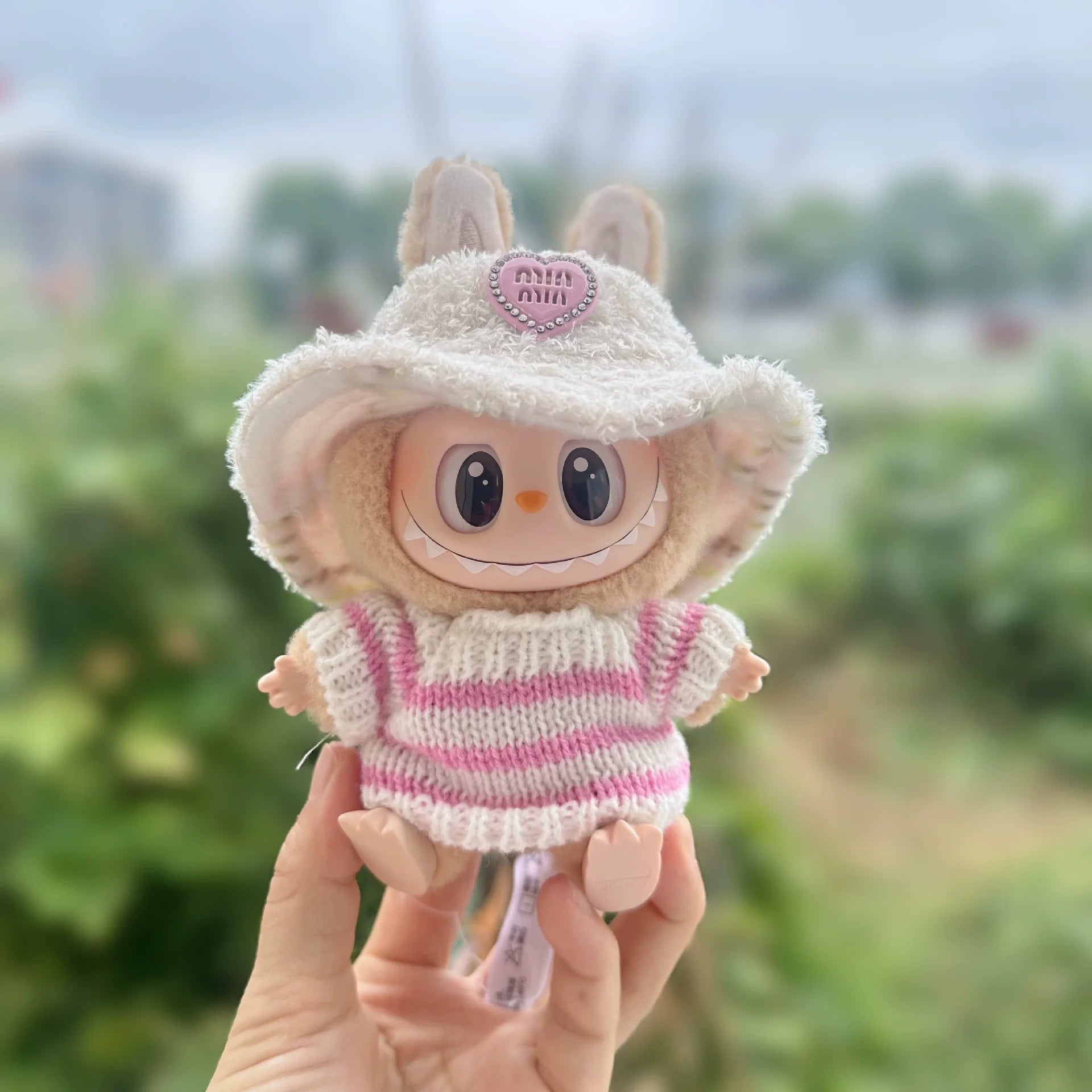 LABUBU Doll'S Clothes Outfit Accessories for 15-17cm Labubu Idol V1 V2 Stylish Outfit Clothes Sports Leisure Suit Clothing Gift Zpaxo pink set B NO DOLL