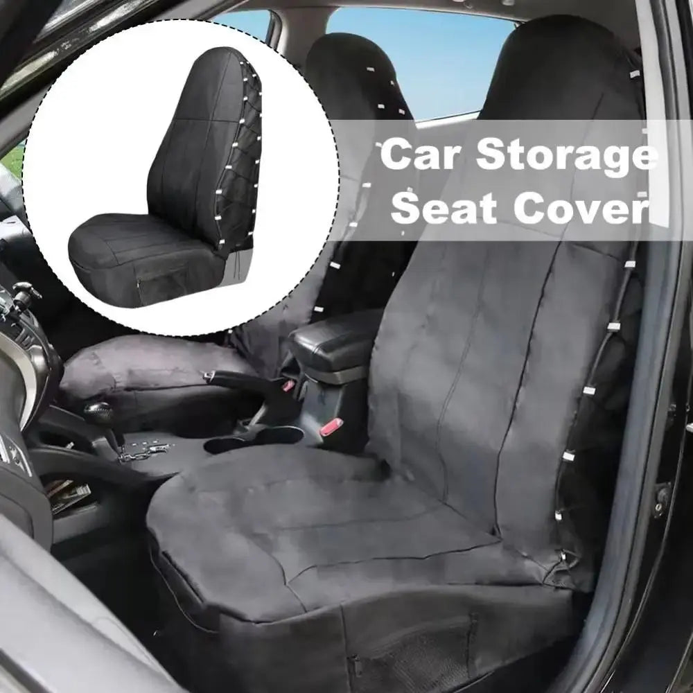 Oxford Cloth Car Front Seat Cover Waterproof Oil-resistant Auto Zpaxo