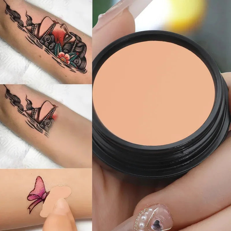 Waterproof Full Coverage Concealer for Tattoos, Scars - Natural Finish Foundation for All Skin Tones & Types Zpaxo