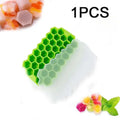 148 Grid Ice Cube Tray Silicone Mold Ice Cube Tray Mold Ice Cube Maker Non-toxic Durable Bar Pub Wine Blocks Maker Zpaxo 1PCS-green