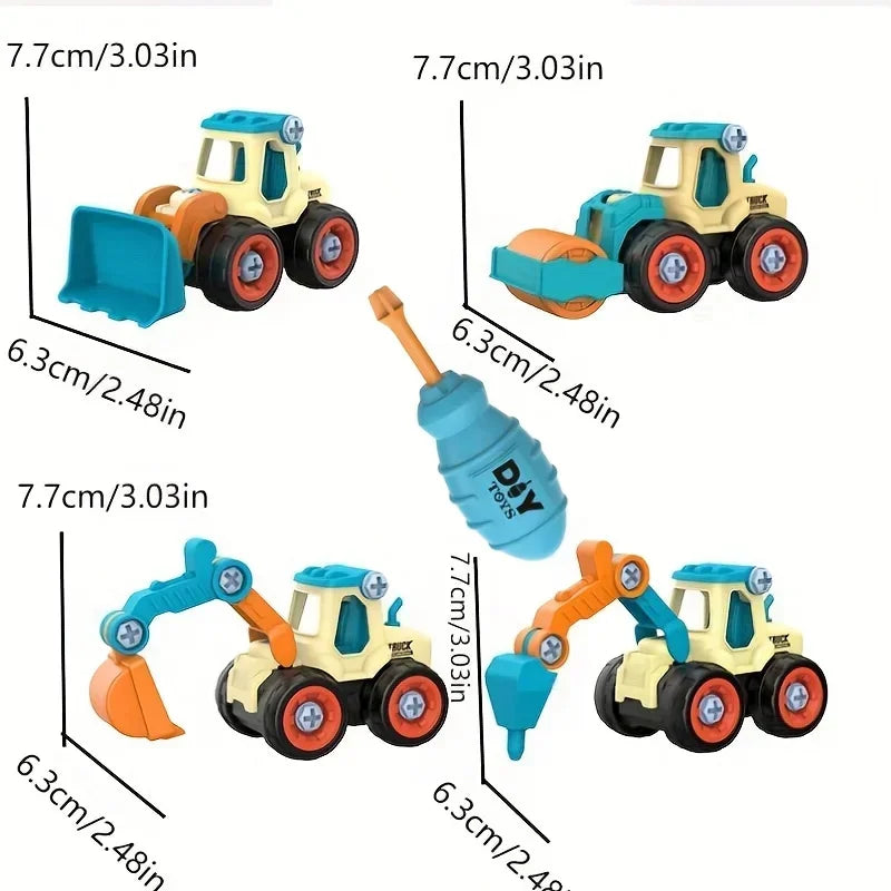 Children's Construction Model DIY Screw-assembly Toy Disassemblable