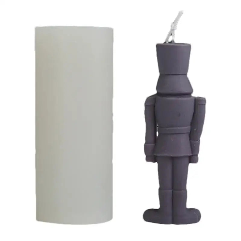 DIY Nutcracker Soldier Candle Silicone Mold Aromatic Soap Making
