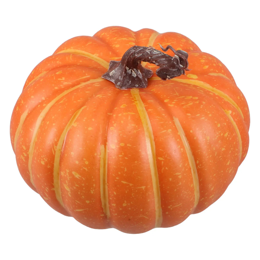 Sturdy Reusable Orange Faux Pumpkin Decor Indoor Outdoor Use Fall