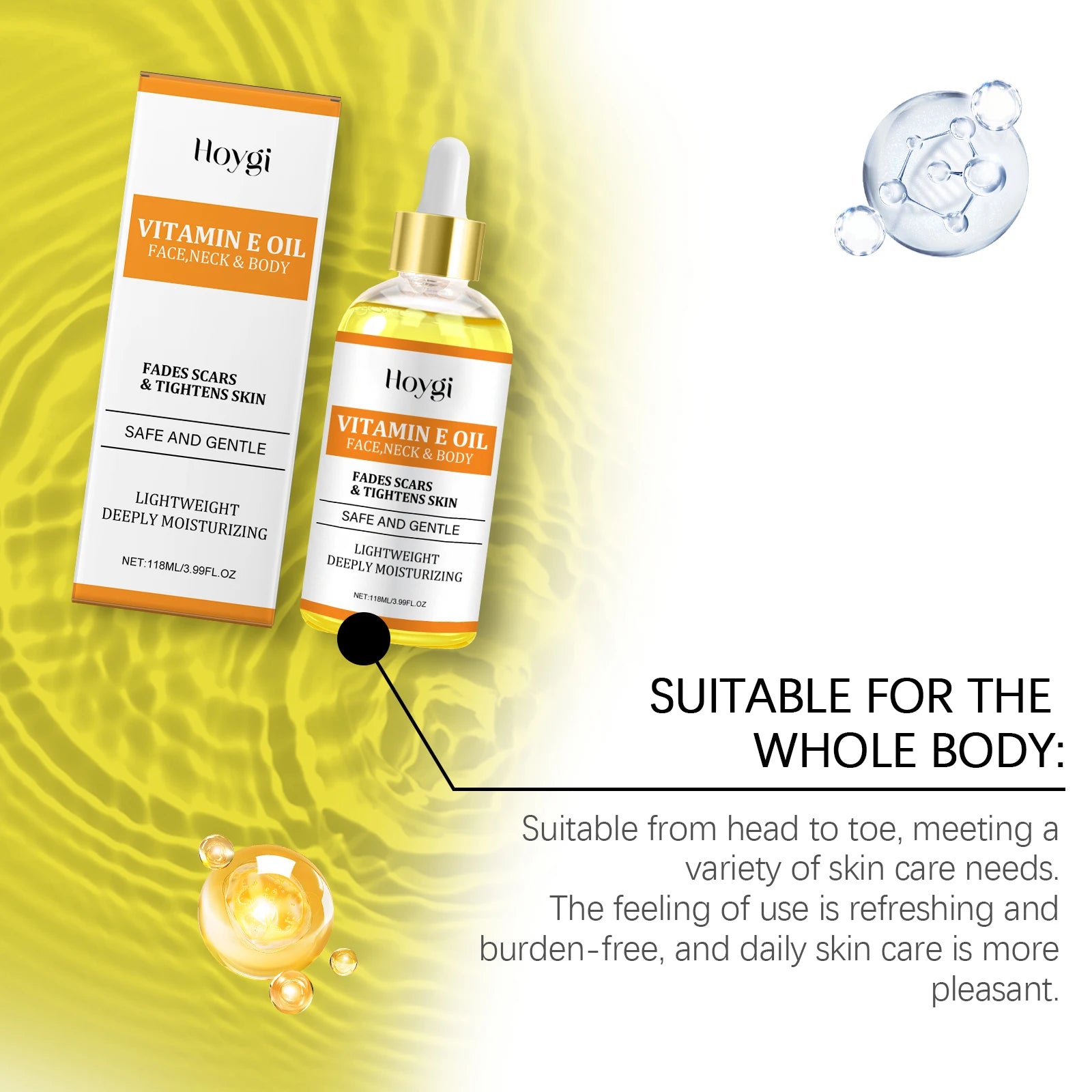 Vitamin E & Hyaluronic Acid Moisturizing Face & Body Oil Moisturizing Face Oil Zpaxo