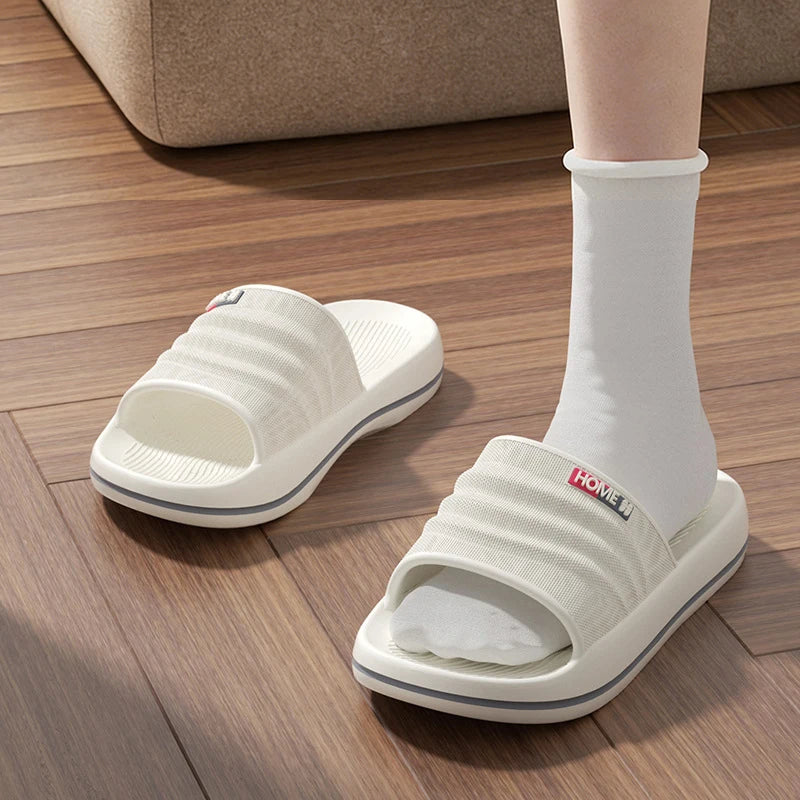 Summer Fashion Slippers Men Soft Anti-slip Bathroom Slides Indoor
