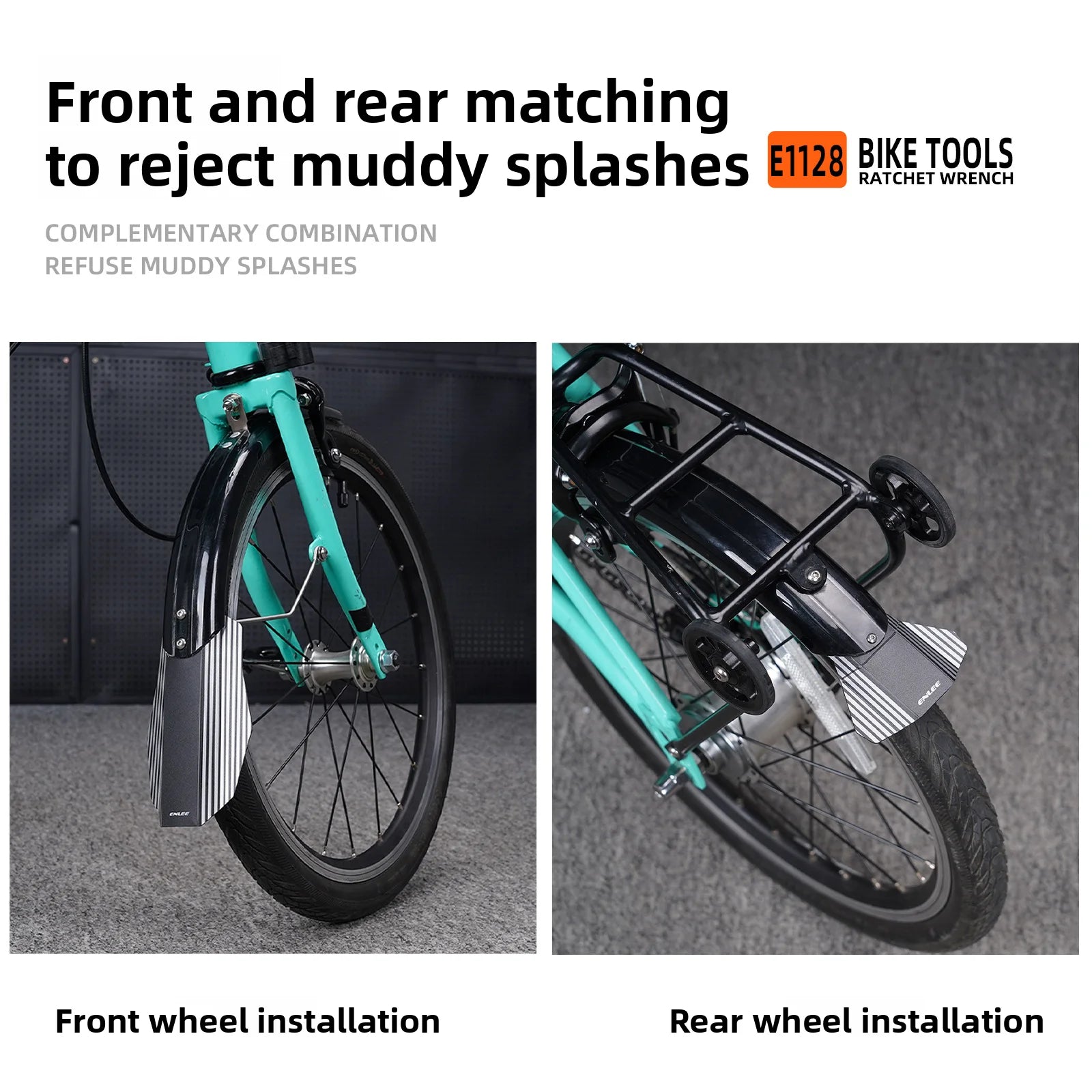 Brompton Folding Bike Front Fender – Quick-Release Mudguard