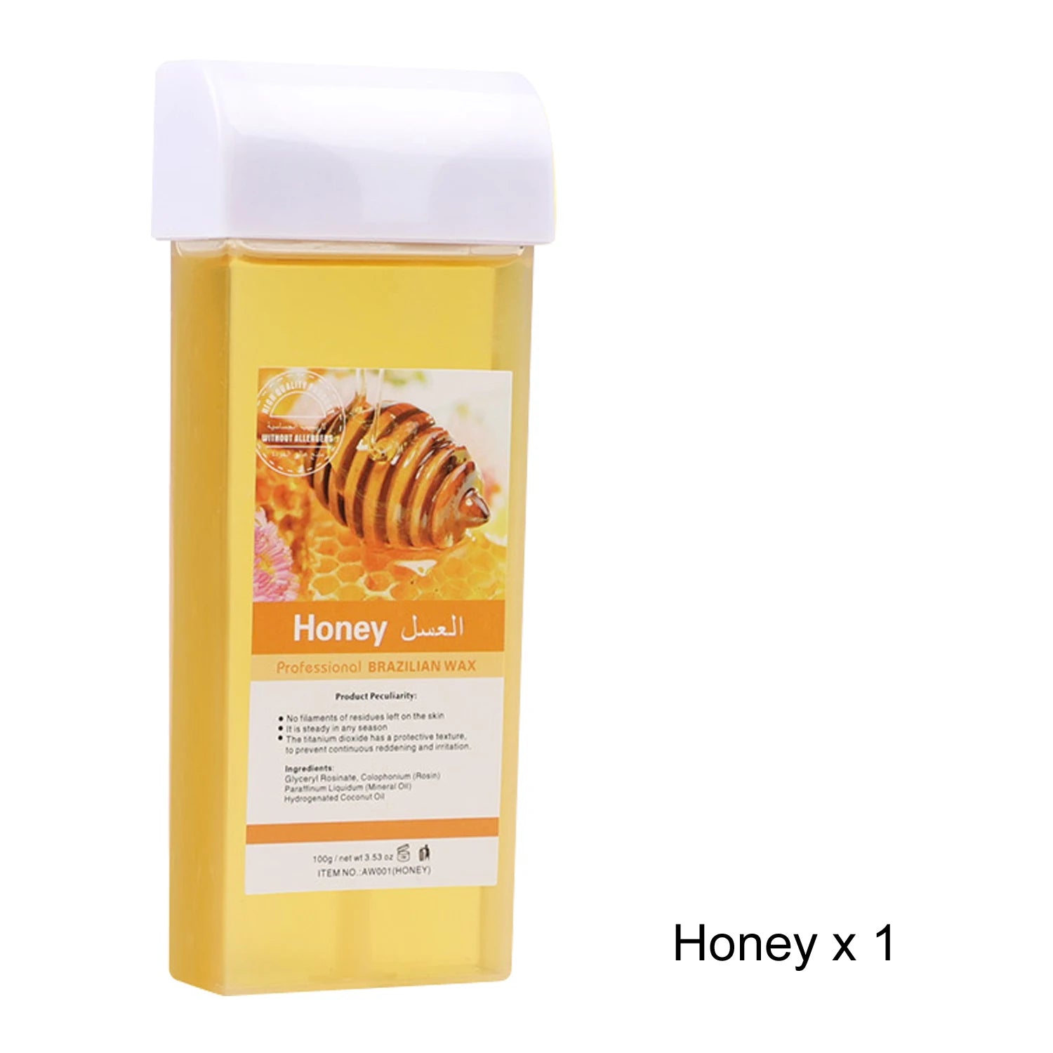 Roll-On Soft Wax Refill Kit – Body Hair Removal Wax Cartridges Depilatory Wax Kit Zpaxo 072-Honey