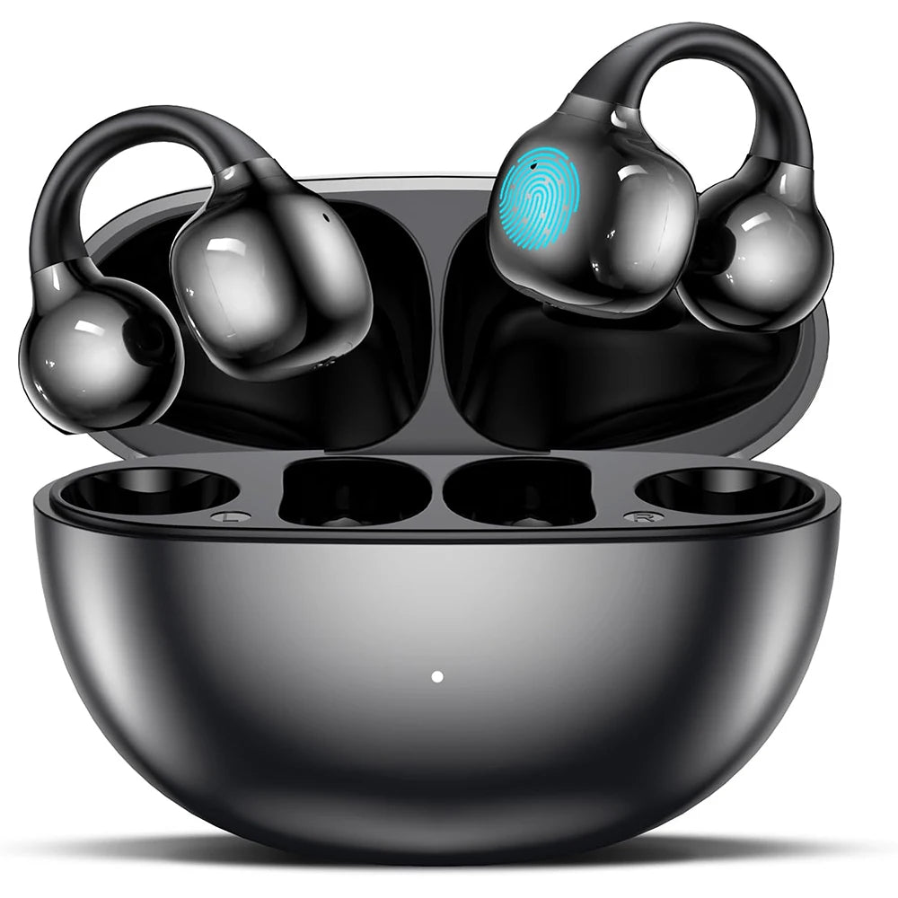 UYUXIO BT 5 4 Clip Earbuds Wireless Open Ear Headphone 72H Play Time