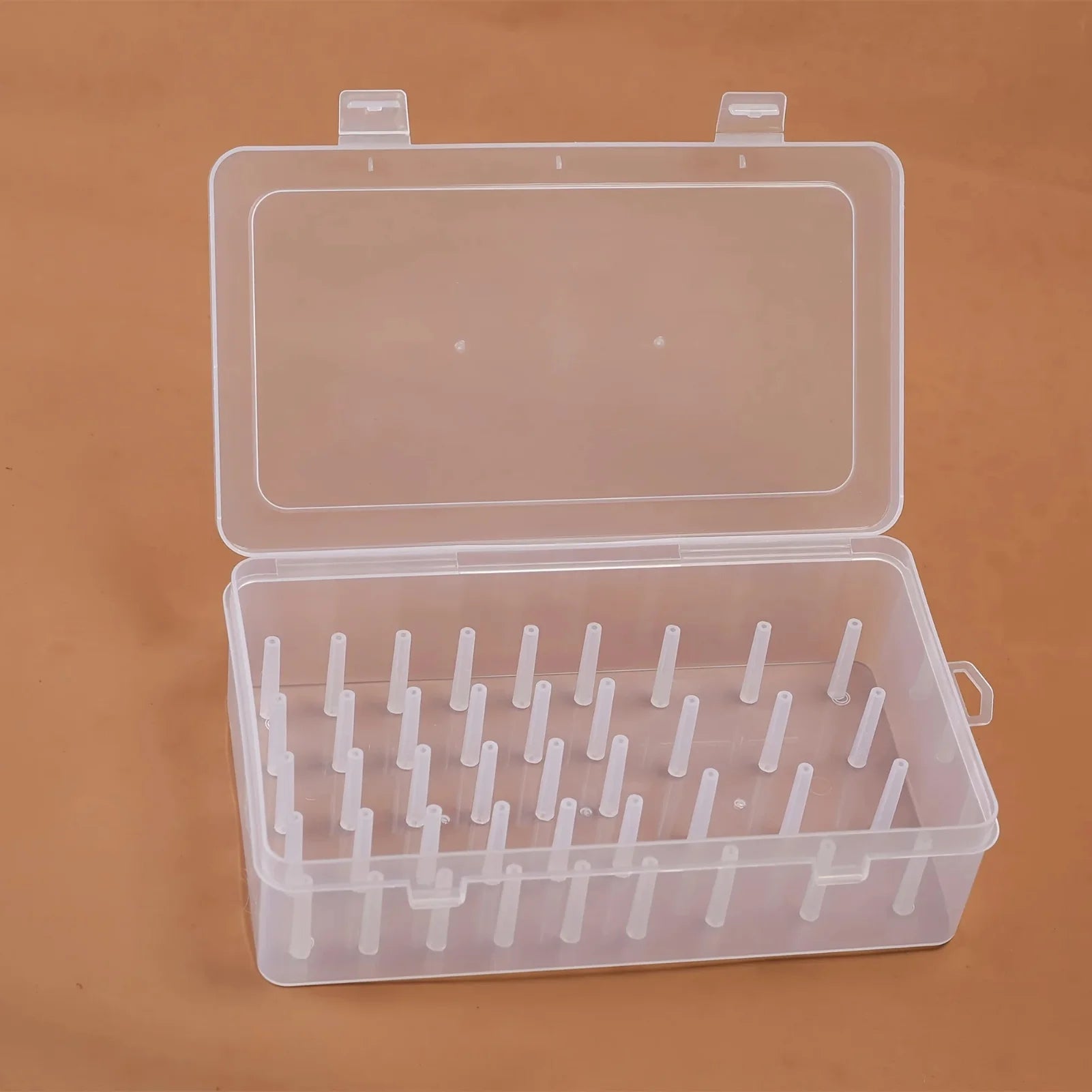 42-Spool Thread Storage Box – Lockable Portable Organizer Thread Storage Box Zpaxo