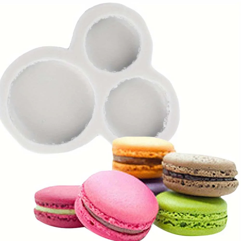 1PC Macaron Silicone Molds Fondant Cake Mold Chocolate Dessert Mould Kitchen Baking Cake Decorating Tools Candle Molds Zpaxo