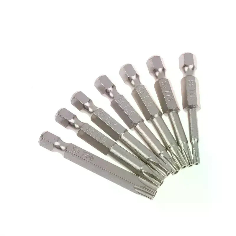 S2 Magnetic Star Screw Driver 5 Point Screwdriver Bits 1 4 Hex Shank Zpaxo