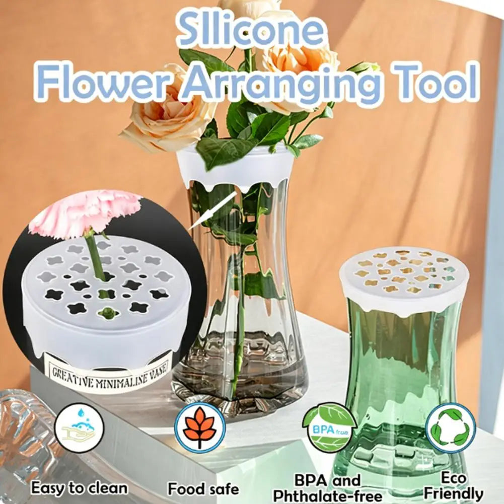 Silicone Flower Arrangement Grid Holder | Ikebana Stem Arranger Floral Arrangement Tool Zpaxo