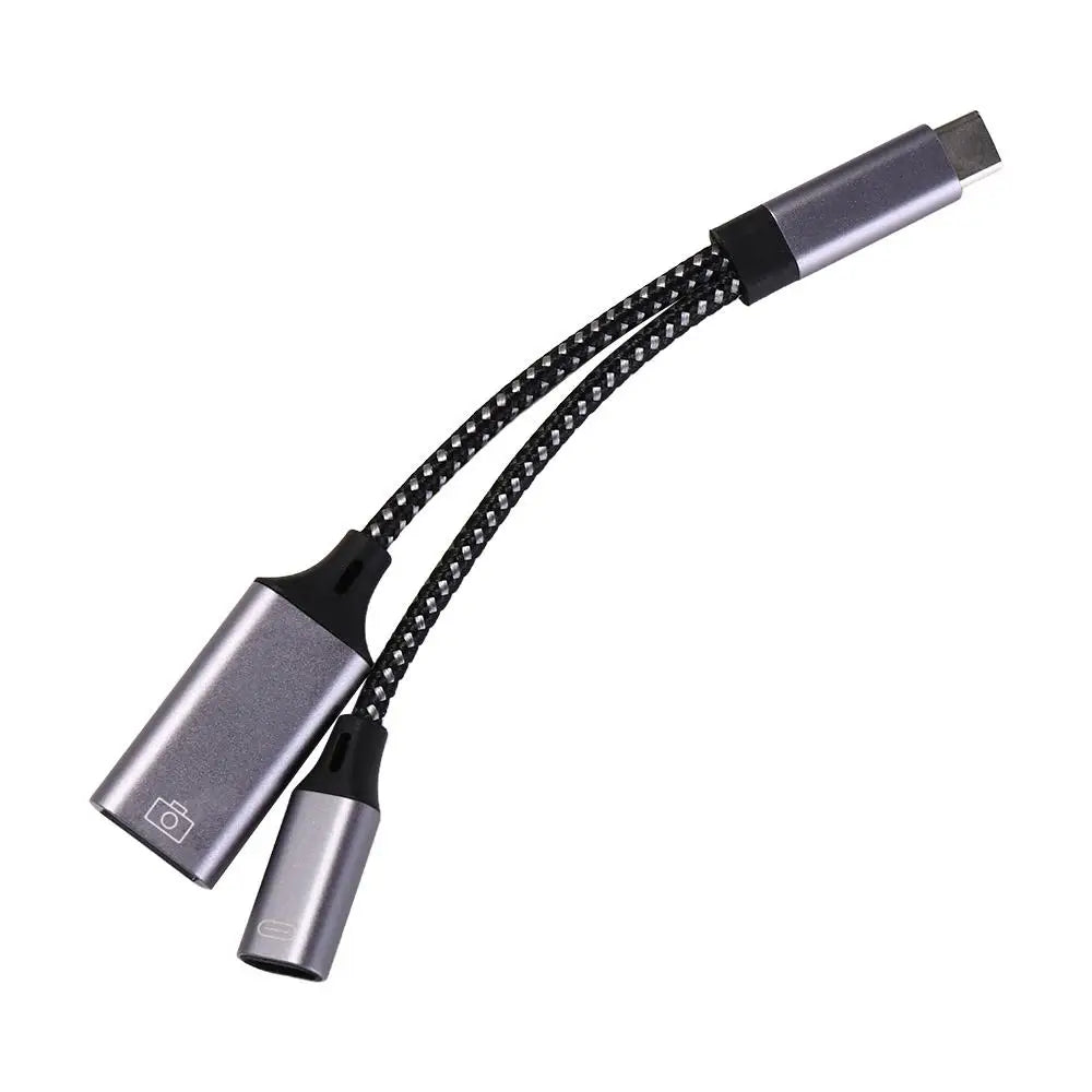 C 1 Type-c USB Adapter 3 0 Y Splitter OTG Cable Phone Converter Data Zpaxo