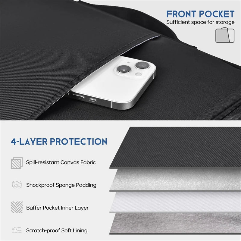 11 13 inch Laptop Shockproof Bag Tablet Protective Cover Waterproof Thin Storage Bag Laptop Handbag For iPad Macbook Accessories Zpaxo
