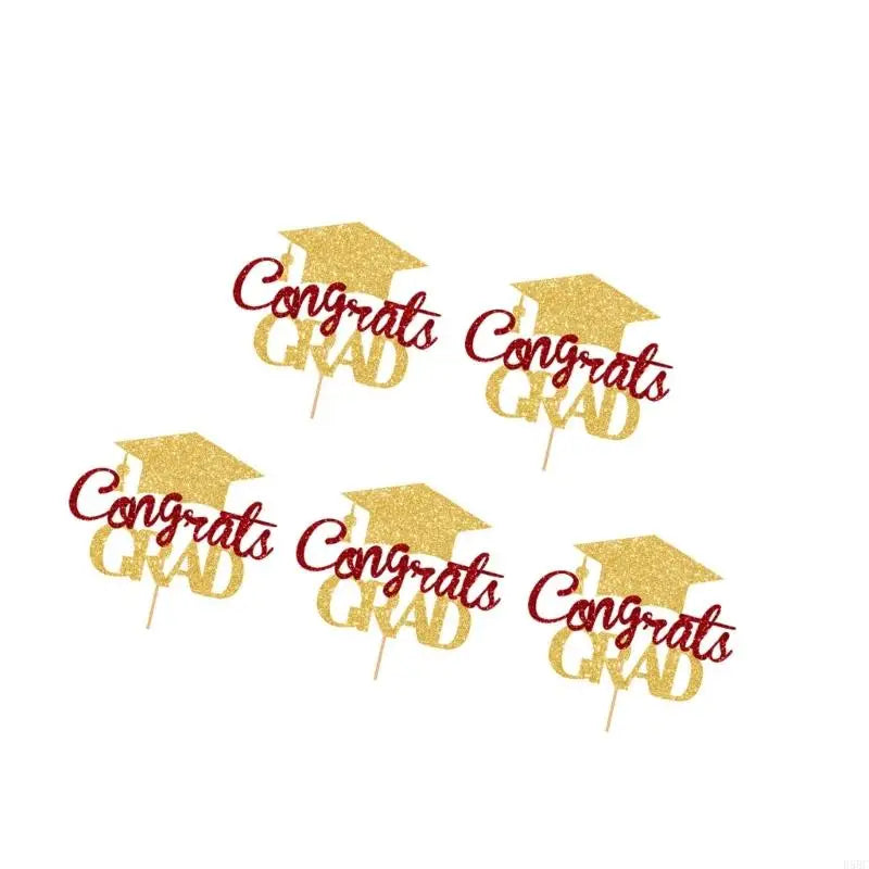 Graduation Party Cake Toppers Bachelor Degree Decorations Cupcake