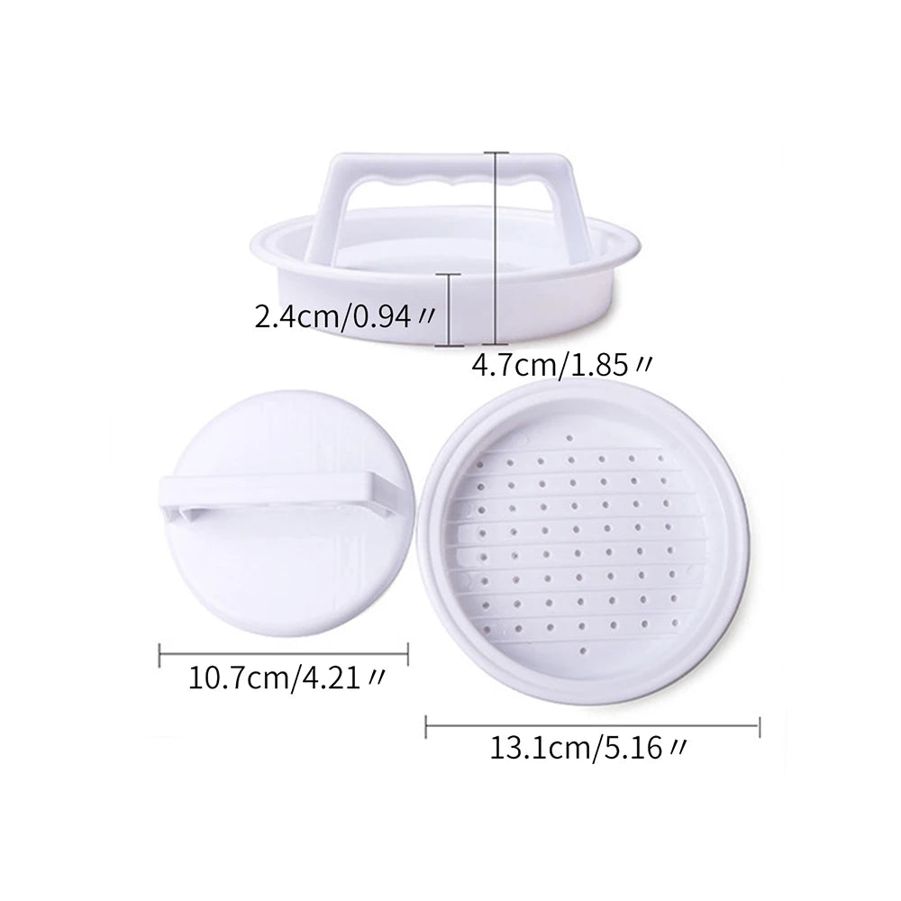1pc Hamburger Press Stuffed Burger Press Plastic Meat Grill Party BBQ Burger Maker Mould Hamburger Maker Kitchen Tool Zpaxo