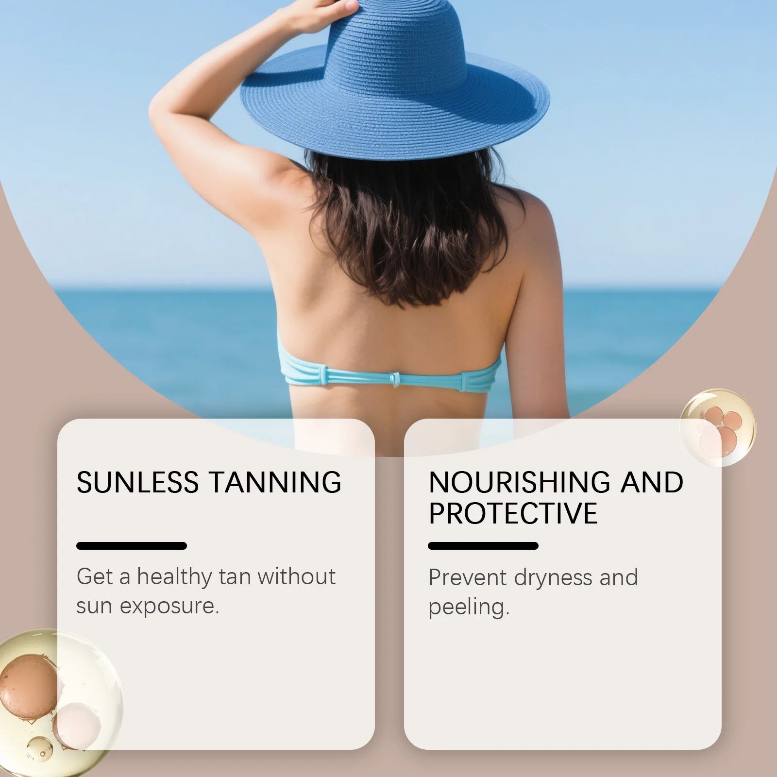 Coconut Self-Tanning Stick – Sun-Free Bronze Glow & Hydration Self-Tanning Bronzer Zpaxo