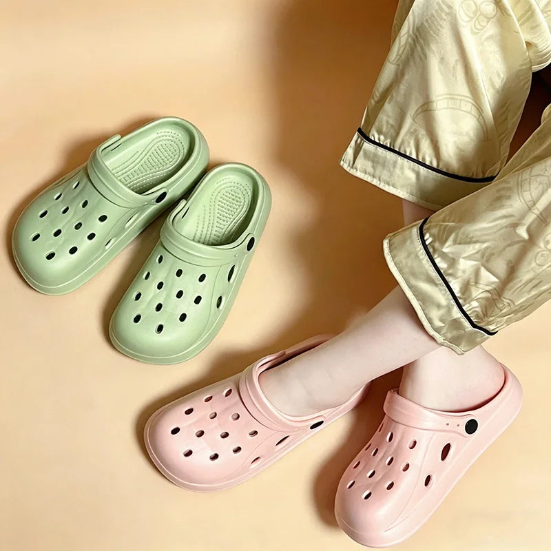 Women Clogs Summer Female Sandals Thick Bottom Home Slides Soft EVA