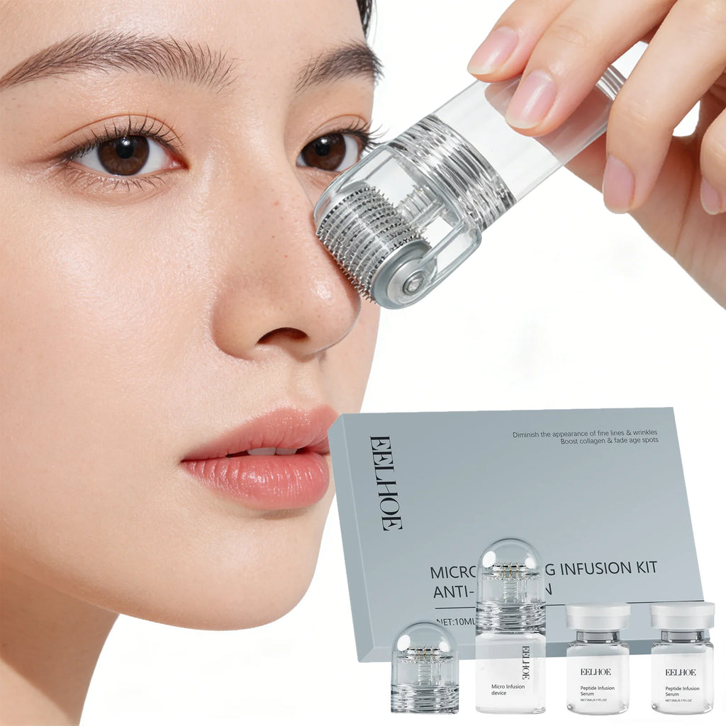 0.25mm Microneedle roller Winter Skincare Set Moisturizing and Repairing Barrier Protection Winter Special Care Facial Serum Zpaxo