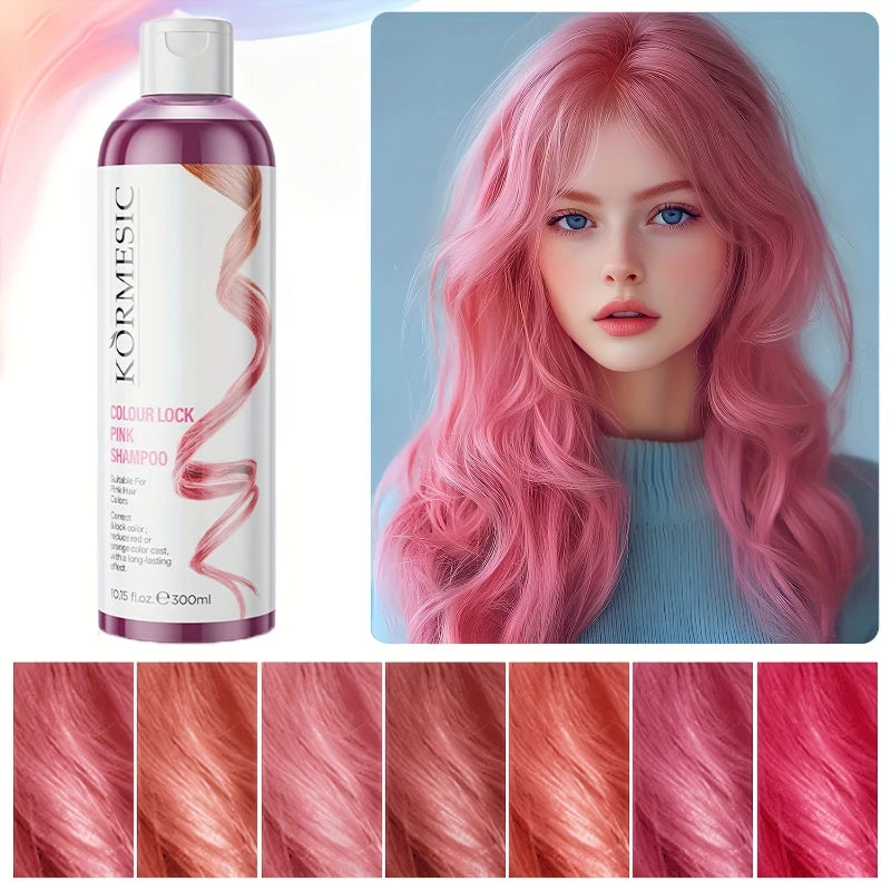 Color-protecting Shampoo Pink Setting Locking Care Enhance Retention Zpaxo