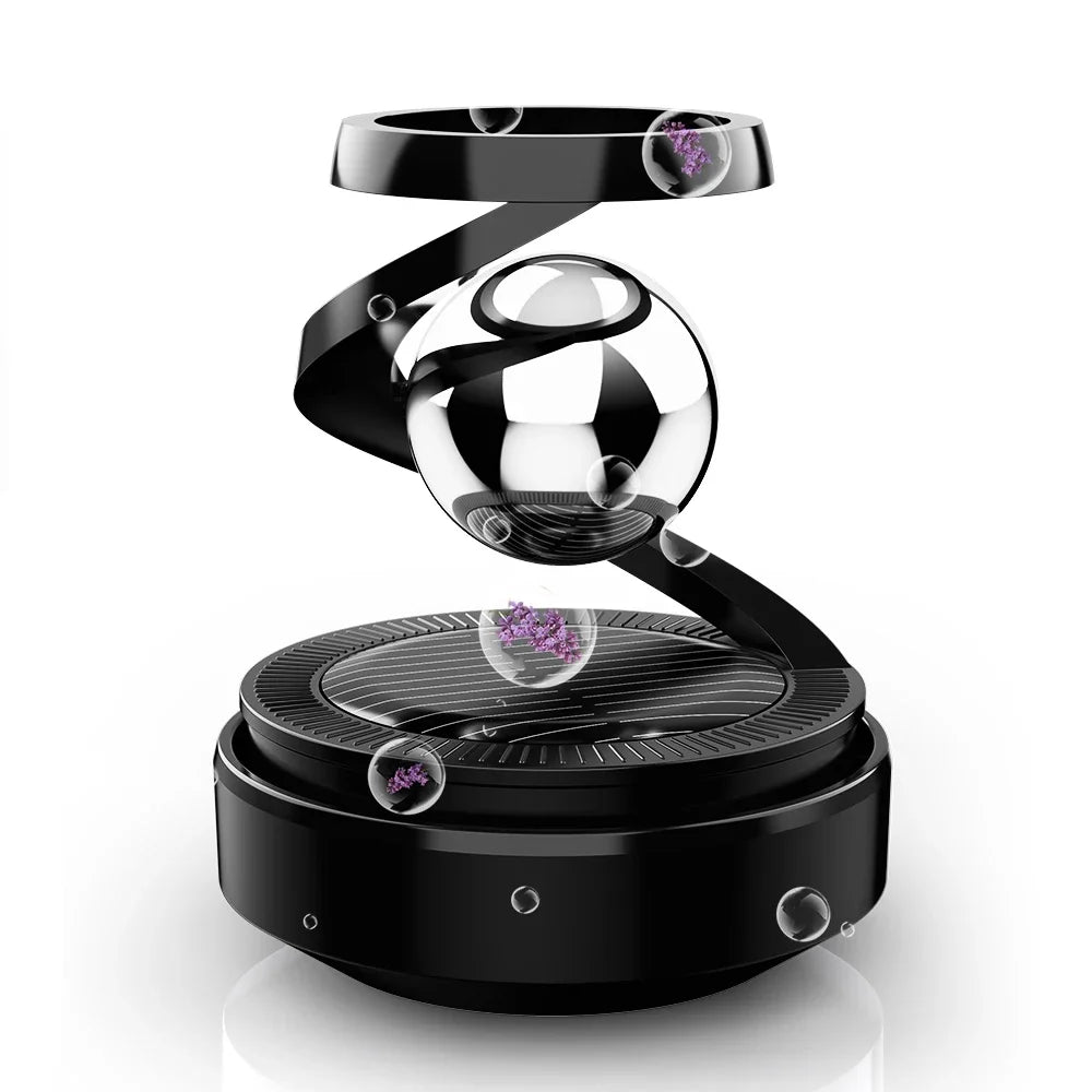 Levitation Car Solar Ornament Sun Power Rotation Car Fragrance Air Freshener Aromatherapy Smell Diffuser Interior Accessories Zpaxo
