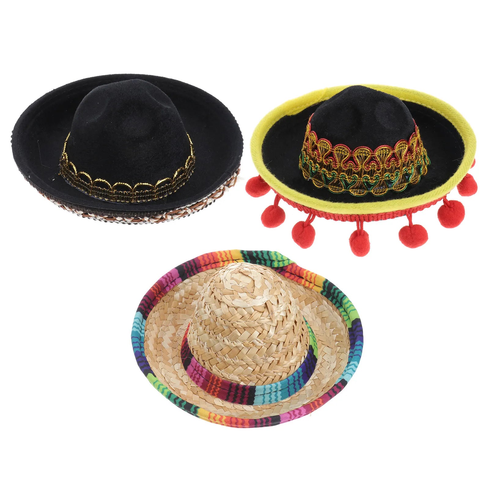 Mexico Halloween Pet Hat Stylish Comfortable Dog Cosplay Costume