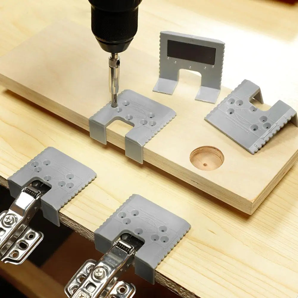 KITPIPI 35mm Door Hinge Jig | Magnetic Drill Guide for Cabinets Hinge Installation Jig Zpaxo 2PCS