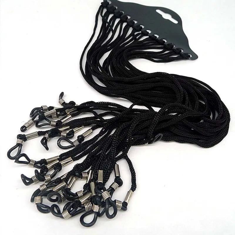 12x Black Nylon Cord Eyeglass Holder Sunglass Eyewear Glasses Neck Zpaxo
