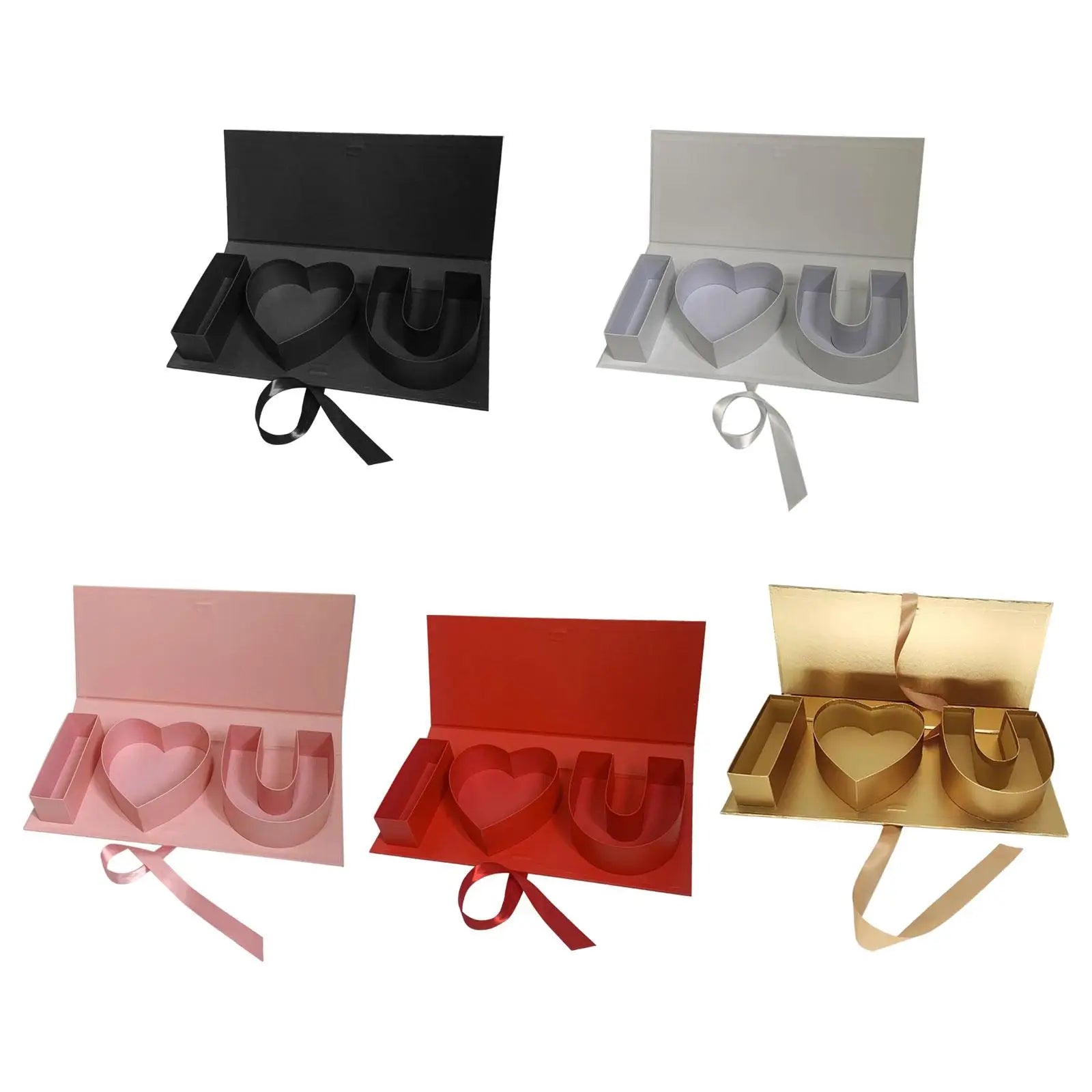 Mother Day Decor,Empty Flower Gift Box Flower Soap Box Fillable Letters Letter Shaped Box for Party Chocolate Favor DIY Craft Zpaxo