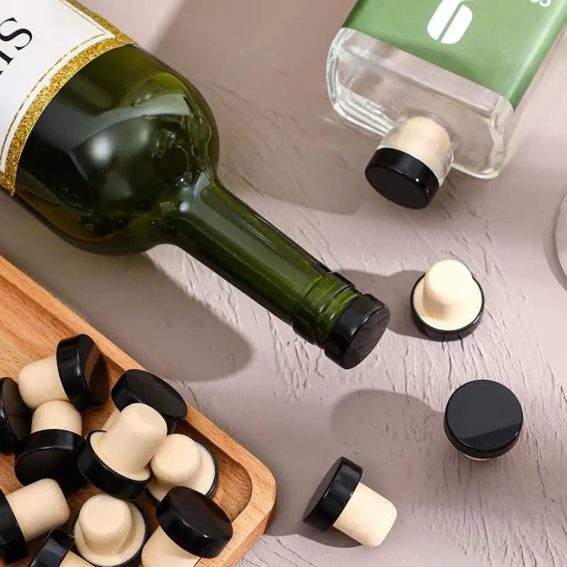 10-Pack T-Shaped Wine Bottle Cork Stoppers – Reusable Seal