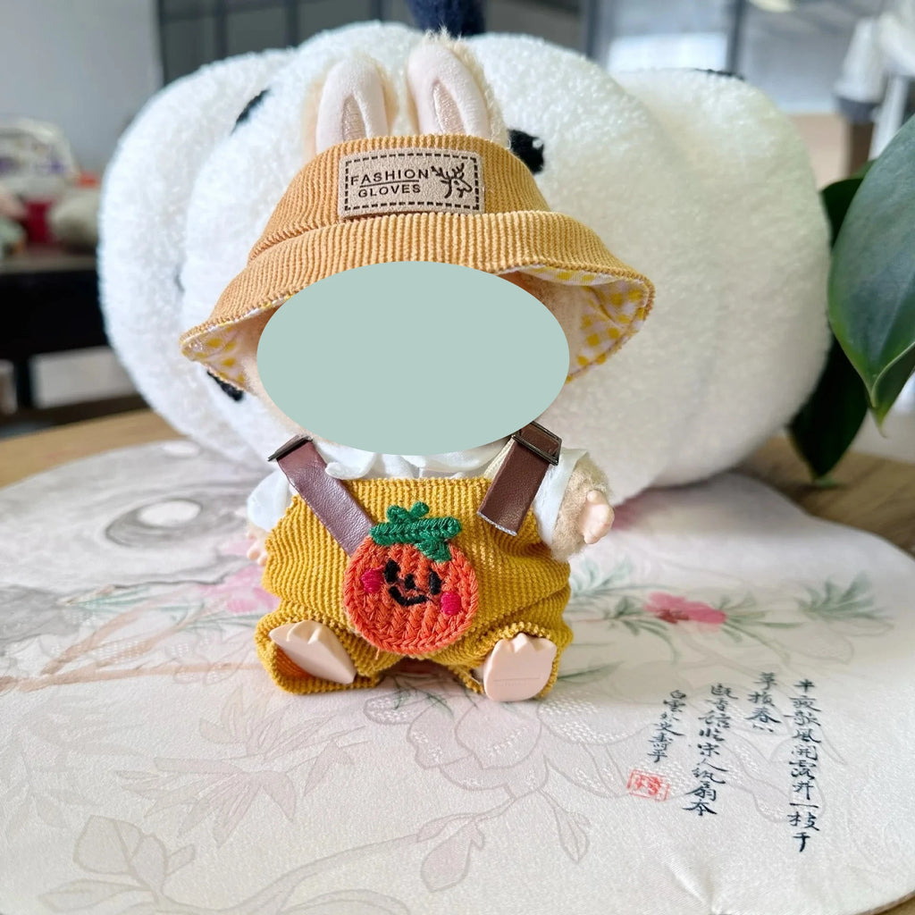 17cm Labubu Autumn Onesie & Hat Set – Kpop Doll Outfit Doll Outfit Set Zpaxo