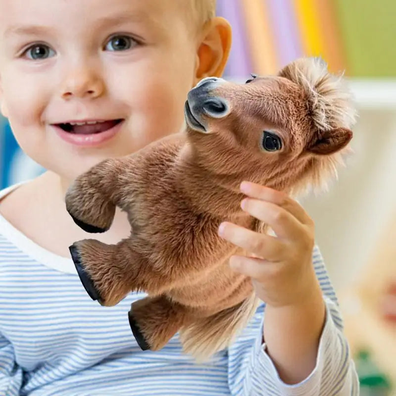 Kids Horse Toys Horse Stuffed Animal With Movement & Sounds Early Educational Toy Interactive Electronic Pet For Girls Boys Zpaxo