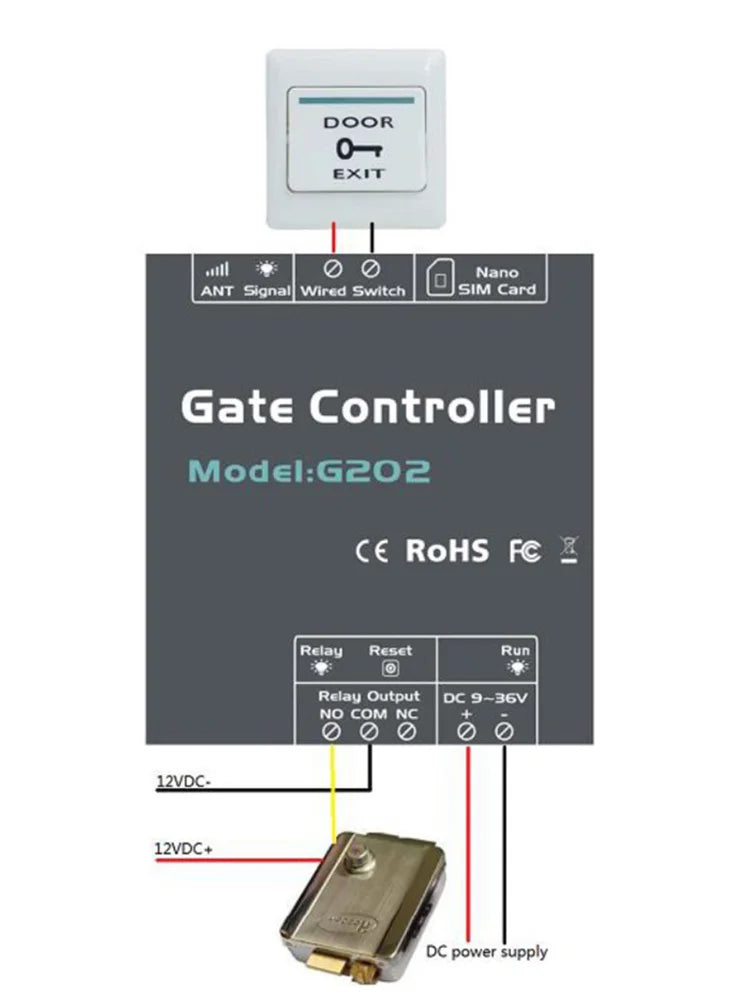 GSM Gate Door Opener Relay Switch Mobile Phone Remote Controller Call