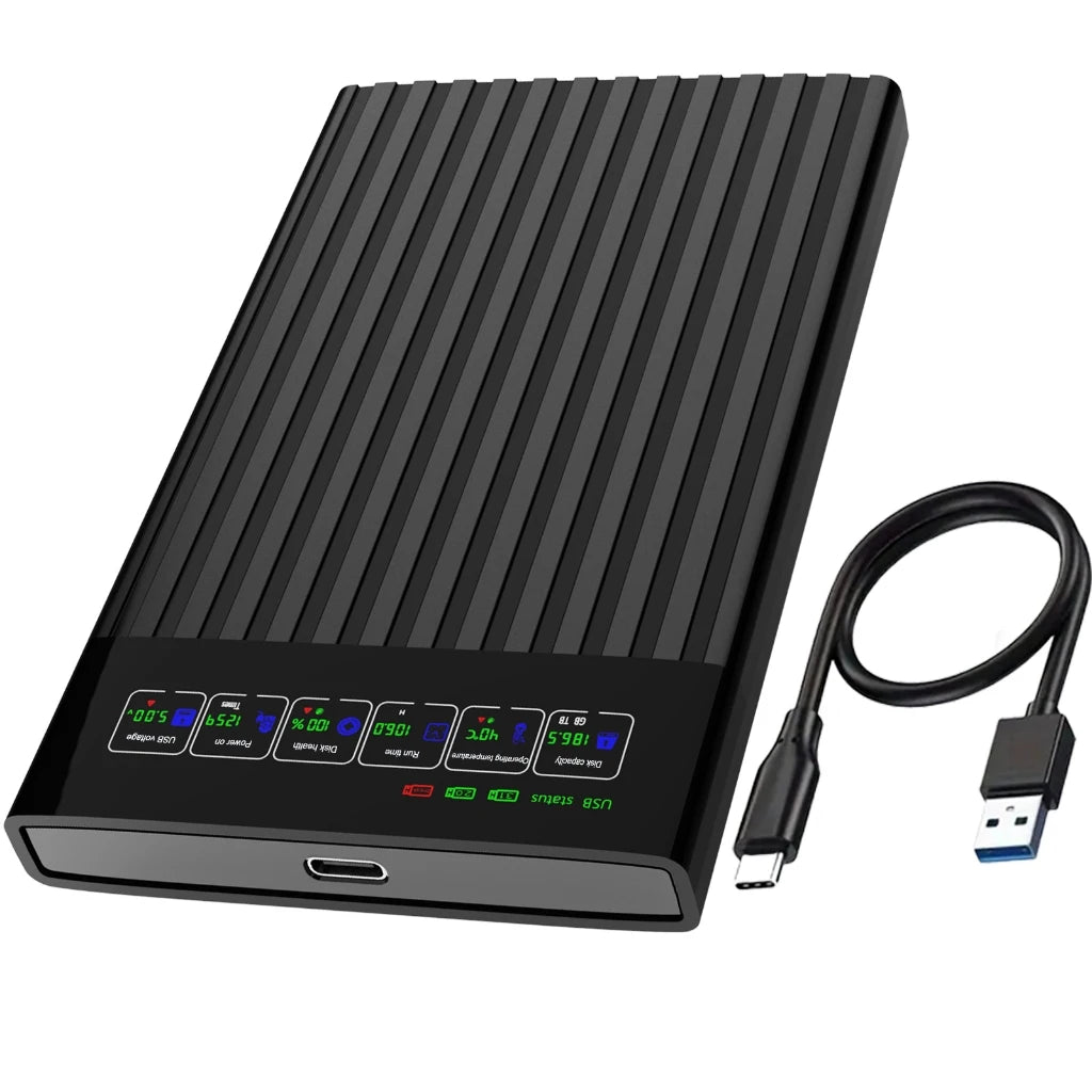 HDD SSD Case 2.5 inch SATA Box USB 3.1 HDD Enclosure 6Gbps Mobile Hard Drive Cases For PC Zpaxo black