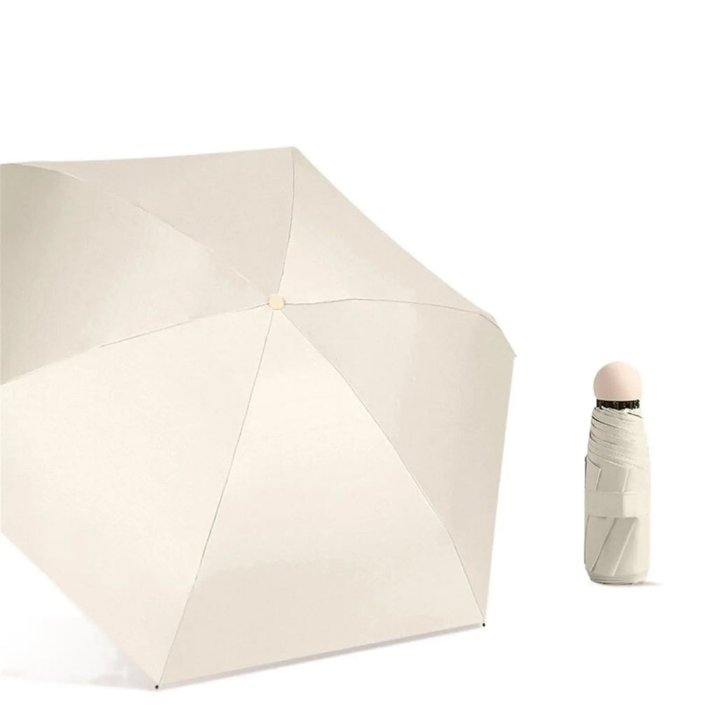 Capsule Umbrella Sunny and Rainy Dualuse Rainproof Wind-resistant Sun Protection Outdoor Traveling Portable Mini Umbrella Zpaxo