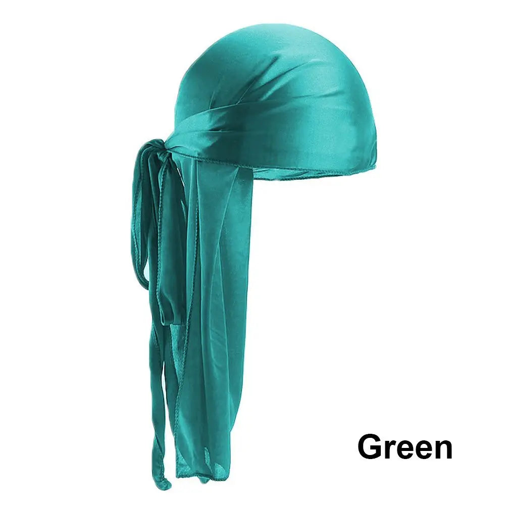 Fashion Adjustable Pre-tied Headwrap Chemo Cap Pirate Hat Bandana Zpaxo green