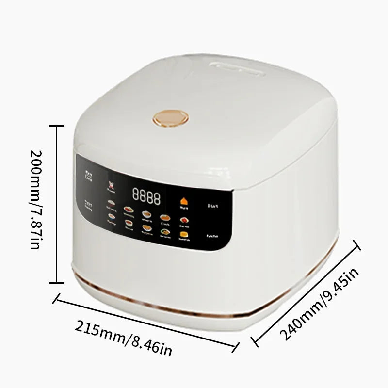 MultiCooker Electric Rice Cooker 110V 220V Non-Stick Pot 1-3 People Mini Cooking Machine Steamed Smart Rice Cooker Kitchen 2L Zpaxo