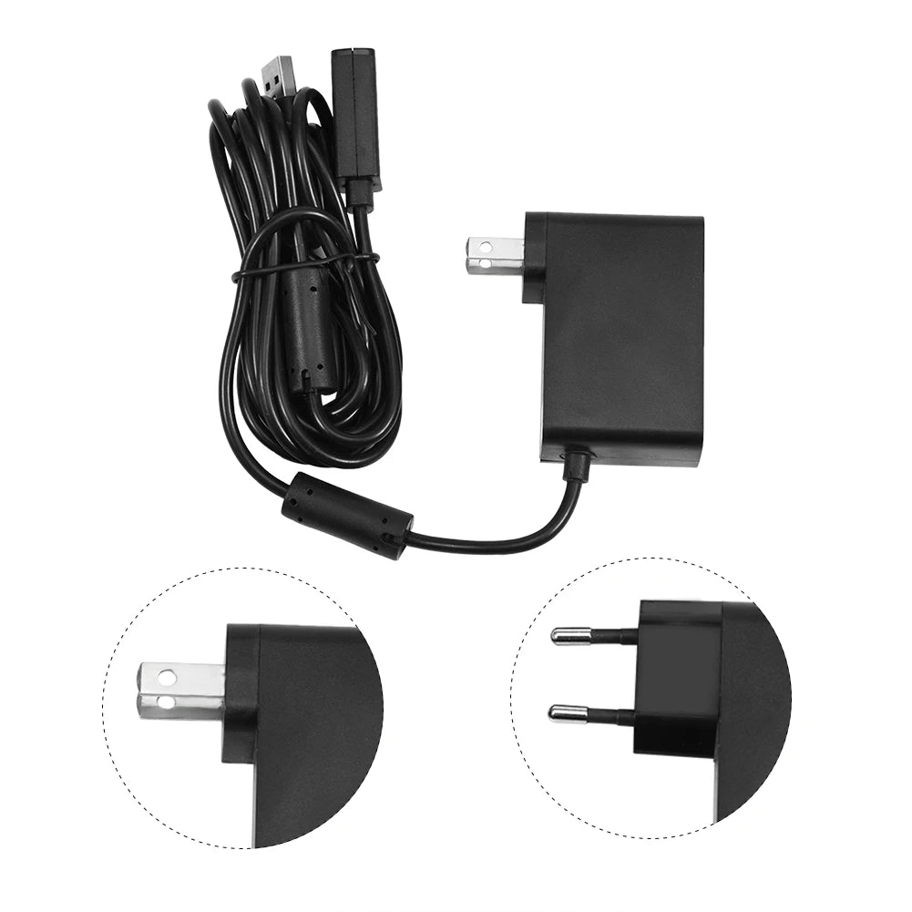 USB Power Supply Cable Adapter for Microsoft Xbox 360 Kinect Sensor Charger with / Zpaxo Default Title
