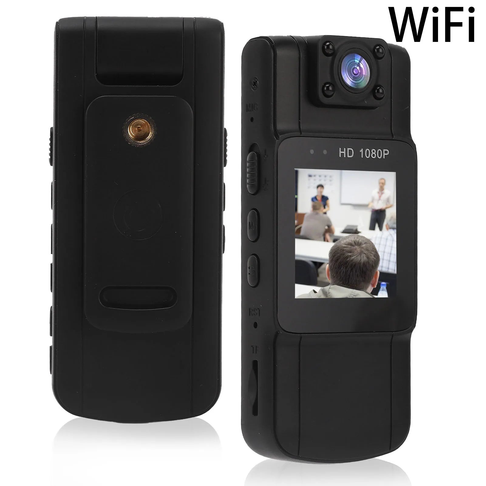 Mini Body Camera 1080P Infrared Night Vision Motion Detection 180