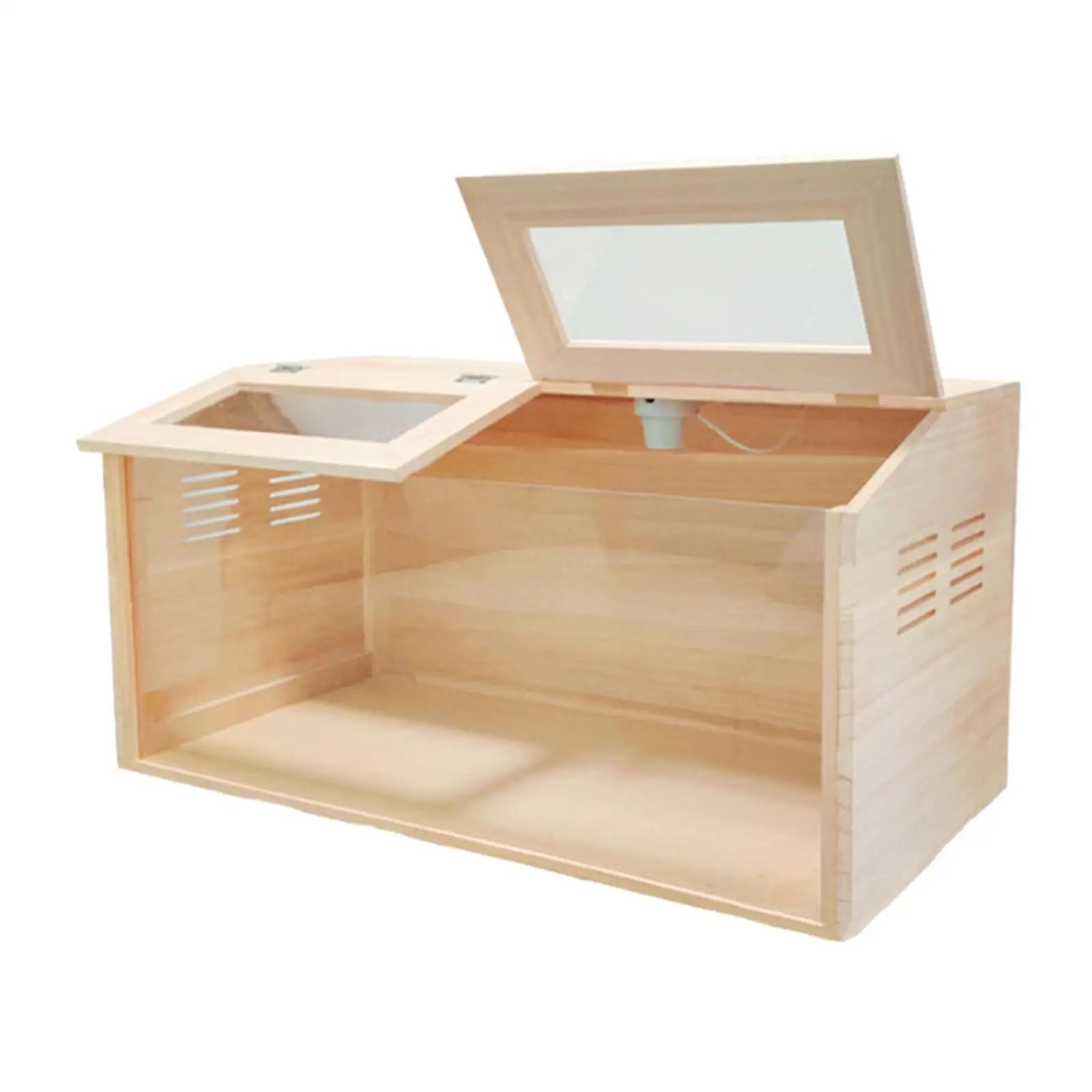 Wooden Chicken Brooder Box – Quail Cage & Chick Habitat Wooden Brooder Box Zpaxo