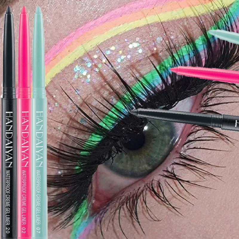 Matte Colorful Eye Liner Pen 20 Colors Eyeliner Gel Pencils Long