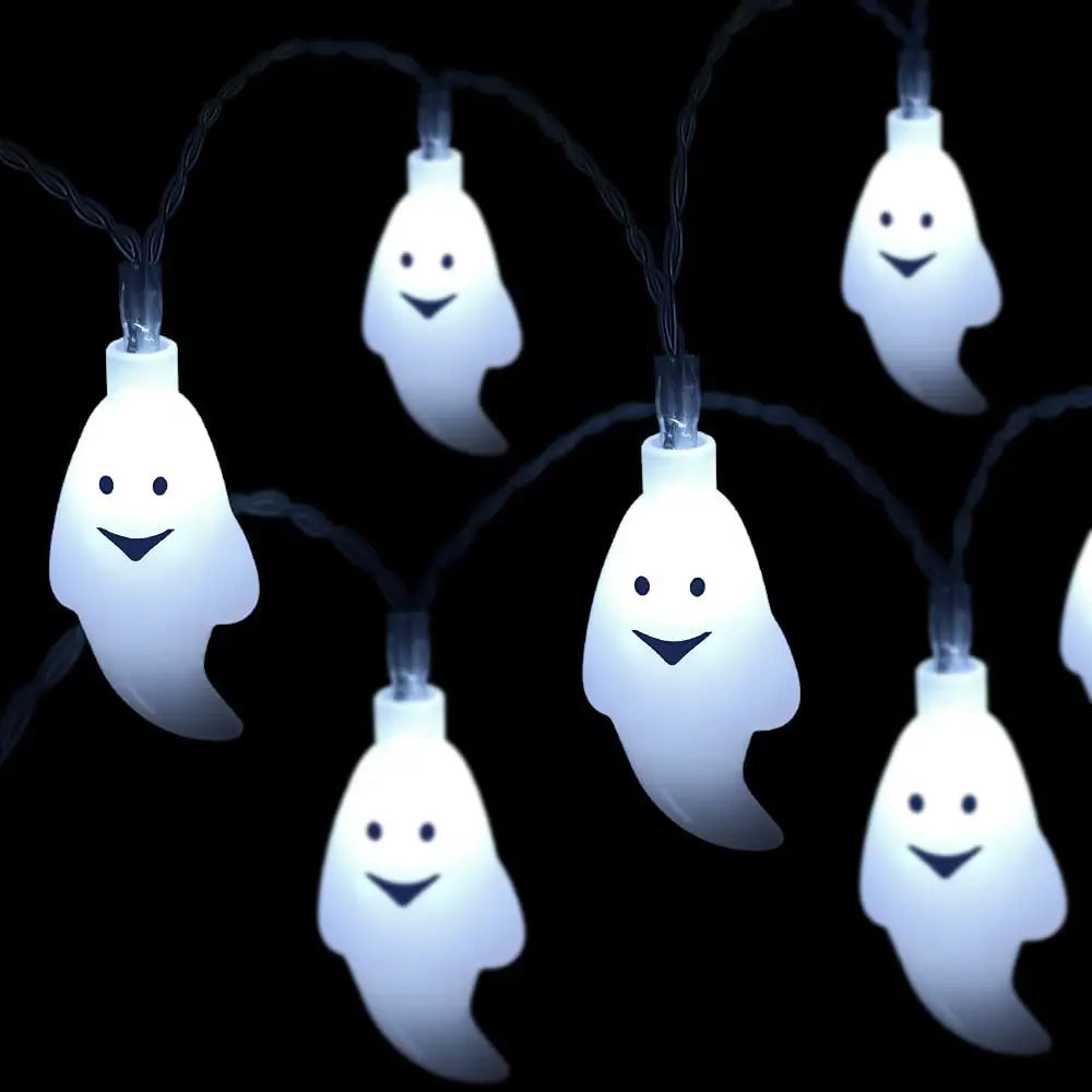 Solar Ghost Light Halloween Christmas Decoration String Led Lamp Sun Zpaxo