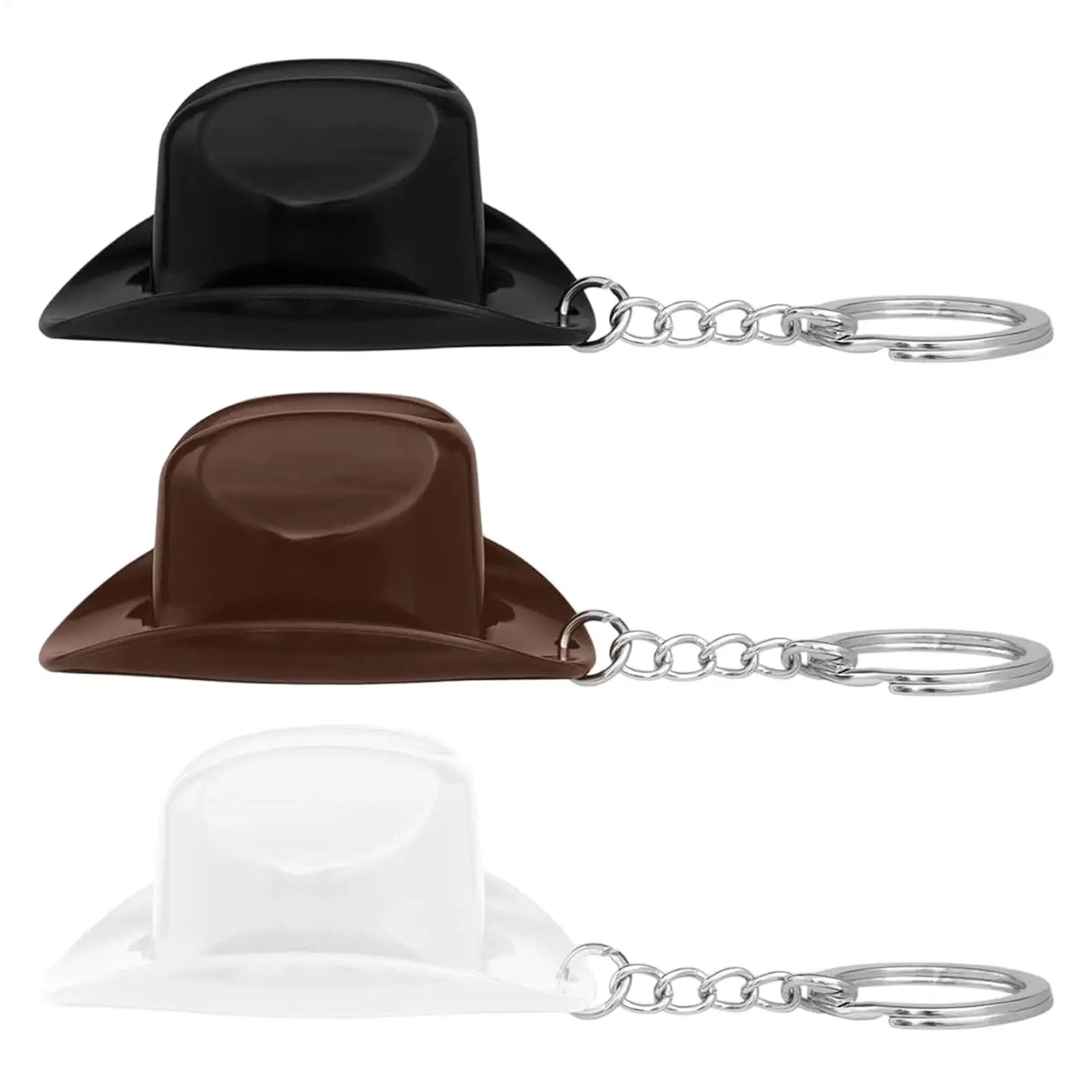 Cowboy Keychain Vintage Hat Shape Bottle Opener Car Keyring Men