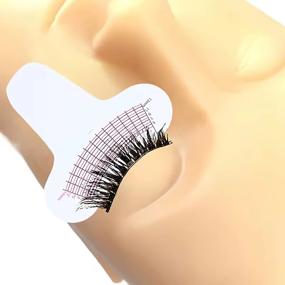 Eyelash Length Measuring Ruler Portable Eyebrow Soft Plastic Makeup Zpaxo